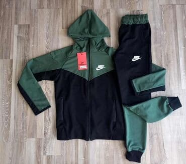 elegantne pantalone sa visokim strukom: Nike, Komplet: Duks, Pantalone — 11