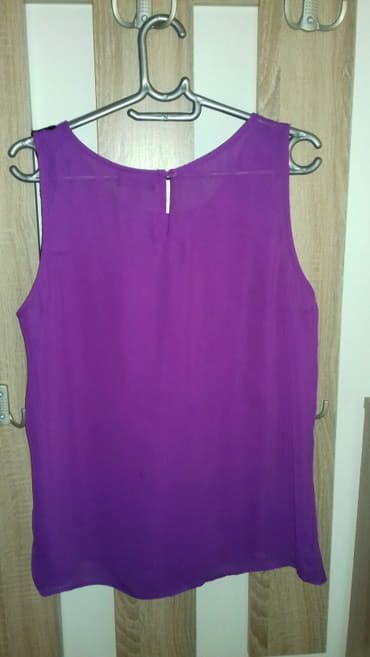 kargo pantalone h m: M (EU 38), color - Purple — 2