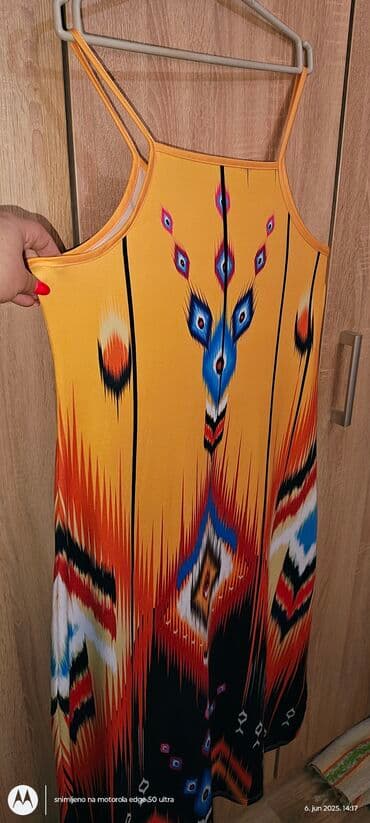 new yorker ranac: A-Dress 4XL (EU 48), color - Multicolored, With the straps — 5