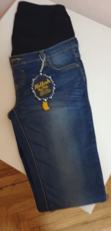 Farmerke: ZARA-TRUDNICKE GUMIRANE FARMERKE VEL S-M-
MADE IN ITALY — 1