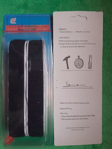 kese za pranje patika: Čičak TRAKA Samolepljiva crna 100 x 2cm - 2 komada Samolepljiva čičak — 1
