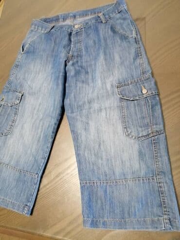 trake za kosu h m: Kratke pantalone texas vel M. Obim struka 76 cm, obim bokova 116 cm — 4