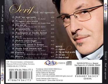 iznajmljivanje satora beograd: Cd serif konjevic album nek mi oproste — 1
