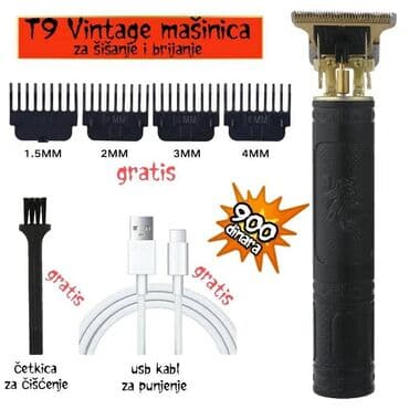 sena za kosu: AKCIJA=2 komada za 1500 dinara T9 Vintage mašinica za profesionalno — 1