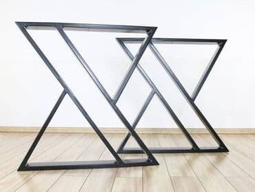 iznajmljivanje klupa i stolova: Noge za sto 034 Dimenzija 70x72cm Materijal : Metalna cev 60x20 — 7