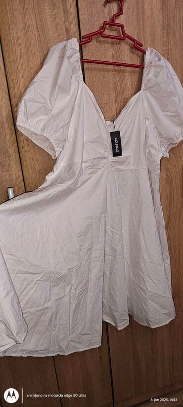 kiko sjaj za usne lilly: 9Fashion Woman 6XL (EU 52), bоја - Bela, Oversize, Kratkih rukava — 2