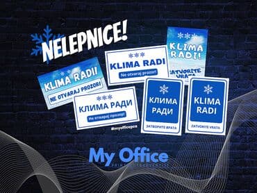 Reklamiranje, štampanje: AKTUELNO!Nalepnice klima radi! Nalepnice klima radi, za vozila i — 1