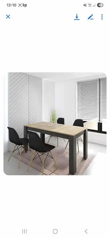 polovan namestaj iz inostranstva u palanci: 07. Trpezarijski set Kadiz 21500din. Dimenzije stola: 152x72x76 cm — 1