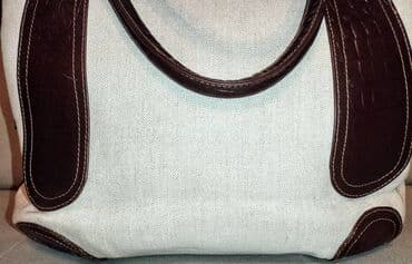 Torbe: Torba za rame, Materijal: Platno, Koža — 11