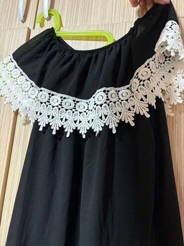 haljina zlatno bela ili crno plava: One size, bоја - Crna, Večernji, maturski, Top (bez rukava) — 2