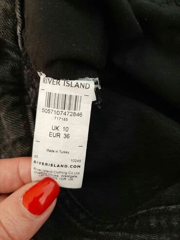 pantalone s: S (EU 36), Teksas, bоја - Crna — 3