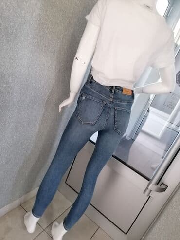 elegantne pantalone sa visokim strukom: Savršene farmerice extra model i kvalitet uvoz Turska Vel 27 Sa puno — 2
