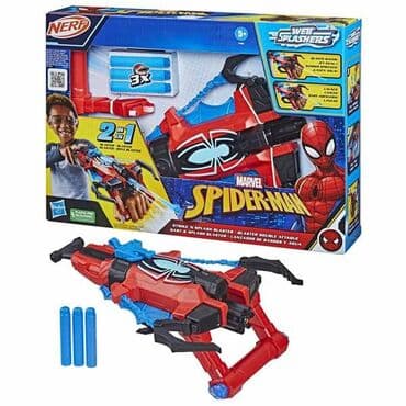 vrece za spavanje za decu: NERF Marvel Spider-Man Web Splashers 2-in-1 Blaster NOVO — 1