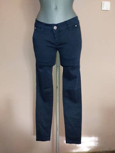 Pantalone, Farmerke, Šortsevi: USKE CRNE PANTALONE Veoma lepe, tegljive, uske pantalone Veličina 27 — 1
