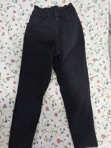 elegantne pantalone sa visokim strukom: Farmerke, veličina 36 — 1