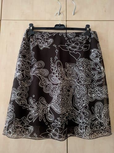 suknja i bluza za svadbu: M (EU 38), Mini, bоја - Braon — 1