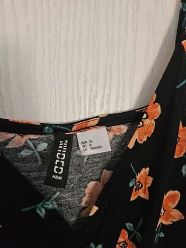crna sociva: H&M, S (EU 36), Cvetni, bоја - Crna — 3