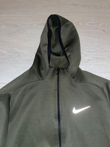 trenerke s: Nike, M (EU 38), L (EU 40), Jednobojni, bоја - Maslinasto zelena — 3