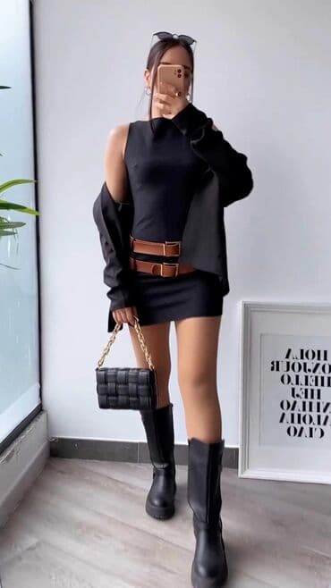 elegantni sorcevi: One size, bоја - Crna, Top (bez rukava) — 1
