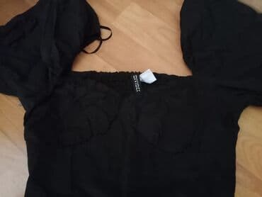 bluza bershka s: H&M, S (EU 36), Jednobojni, bоја - Crna — 2
