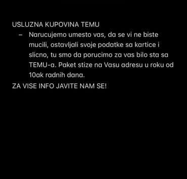 Izgubljeno-nađeno, dajem besplatno: USLUZNA KUPOVINA — 1