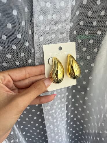 golden rose ulje za usne: Minđuše na šraf, Handmade, Materijal: Cirkon — 2