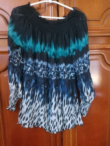 bluza s: Zara, L (EU 40), Svila, Cvetni, bоја - Šareno — 1