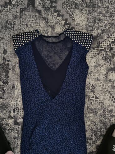 Haljine: 9Fashion Woman M (EU 38), bоја - Tamnoplava, Kratkih rukava — 3
