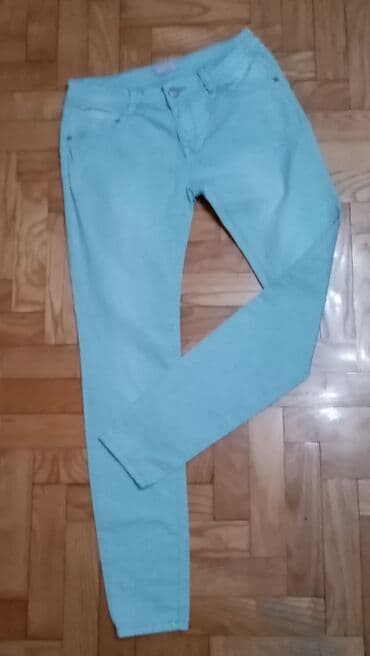 sinsay lanene pantalone: M (EU 38), Normalan struk, Ravne nogavice — 4