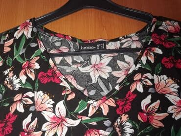 Bluze: 2XL (EU 44), Viskoza, Cvetni, bоја - Šareno — 3