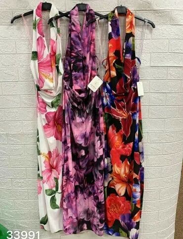 Haljine: Massimo Dutti XL (EU 42), bоја - Šareno, Koktel, klub, Na bretele — 2