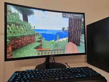 Monitori: Samsung zakrivljeni monitor 27"   Prodajem monitor Samsung, 27" FHD — 19