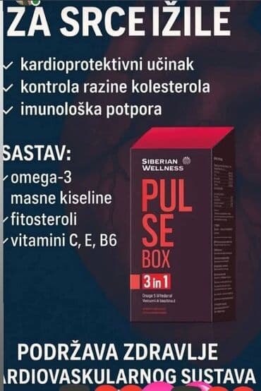 siberian wellness krema za problematičnu kožu: Siberian Wellness Pulse Box 3 u 1 dodatak ishrani, namenjen podršci — 1
