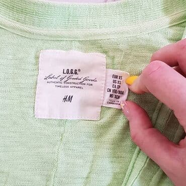 mona zelena haljina: H&M, XS (EU 34), Jednobojni, bоја - Zelena — 2
