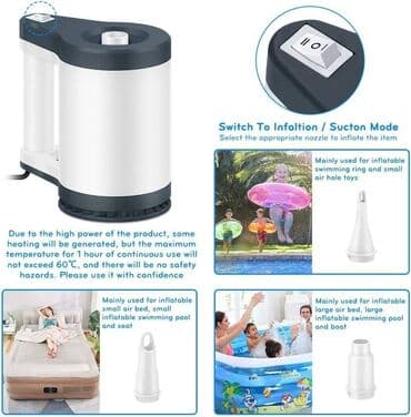 Home & Garden: Elektricna Pumpa za Balone, Duseke, Bazene NOVO 2 Smera AKCIJA Cene — 4