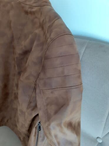 Kožna jakna Prava koža, XL (EU 54), Lc Waikiki, bоја - Braon — 6