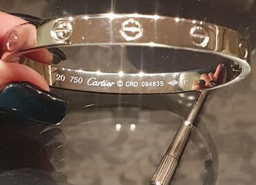 cartier naocare srbija: Čvrsta narukvica, Cartier, Materijal: Srebro — 7