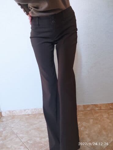Pantalone: S (EU 36), Visok struk, Zvoncare — 3