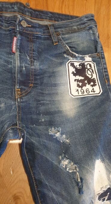 elegantne pantalone sa visokim strukom: Farmerke, 42 / 32, Dsquared2, Skinny — 2