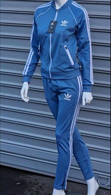 sportski sorcevi: Adidas, Prugasti, bоја - Svetloplava — 1