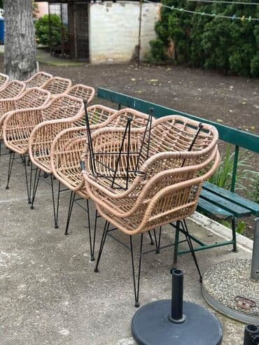 lidl tabure za decu: Set od pletenih stolica sa metalnim nogama. Ove stolice su elegantne i — 2