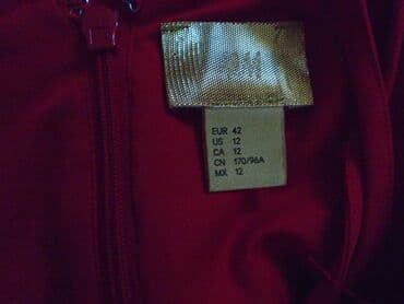 crvena haljina na jedno rame: H&M M (EU 38), bоја - Crvena, Koktel, klub, Na bretele — 2