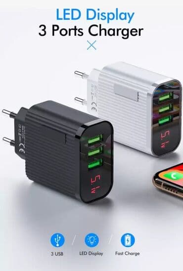 mini klime za sobu cena: Adapter za USB sa LCD ekranom boja bela i crna — 1