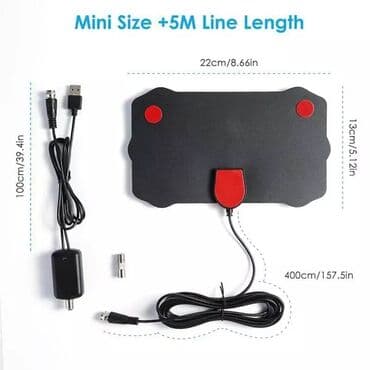 radio za kamion: Sobna HDTV DVBT2 TV Antena - Bela Sobna Antena Digitalna HDTV Imam — 5