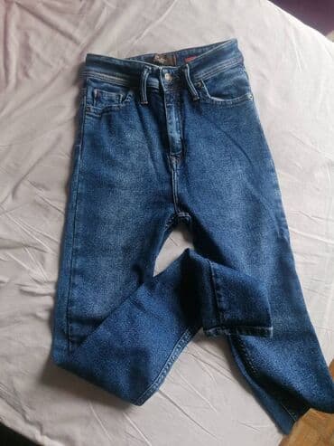 denim kozmetika: Teksas, Visok struk, Skinny — 9
