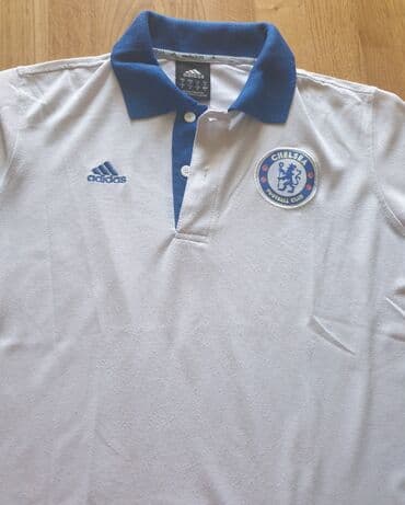 dres velicina m: ﻿﻿ADIDAS CHELSEA football club dres, polo majica bela, bele boje, sa — 2