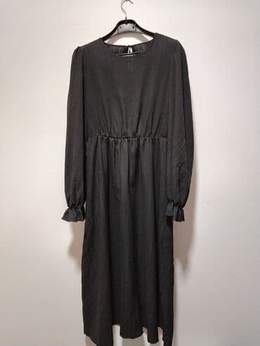 kežual haljine: A-Dress L (EU 40), bоја - Crna, Dugih rukava — 4