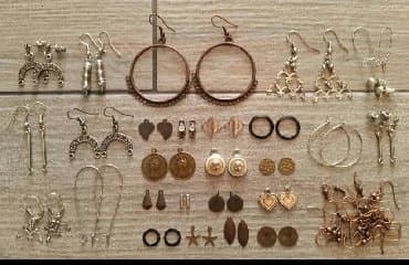 Ostali nakit: Set za izradu minđuša M1 Set repro-materijala za izradu minđuša koji — 7