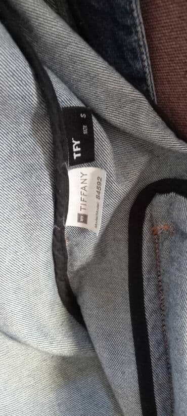 ellesse zenska jakna: Tiffany zenska duga jeans jakna, vel S, obucena jednom — 2