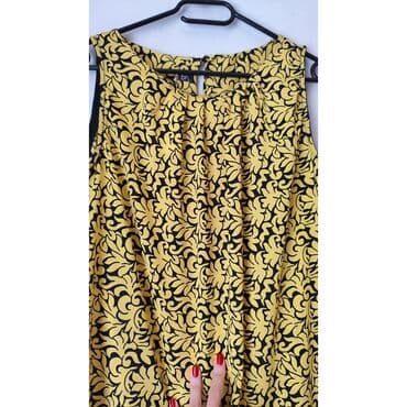 haljine za trudnice zara: Zara L (EU 40), bоја - Žuta, Oversize, Top (bez rukava) — 2